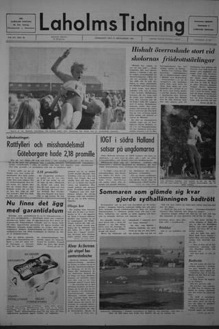 Förstasidan, Onsdag 17 september 1969