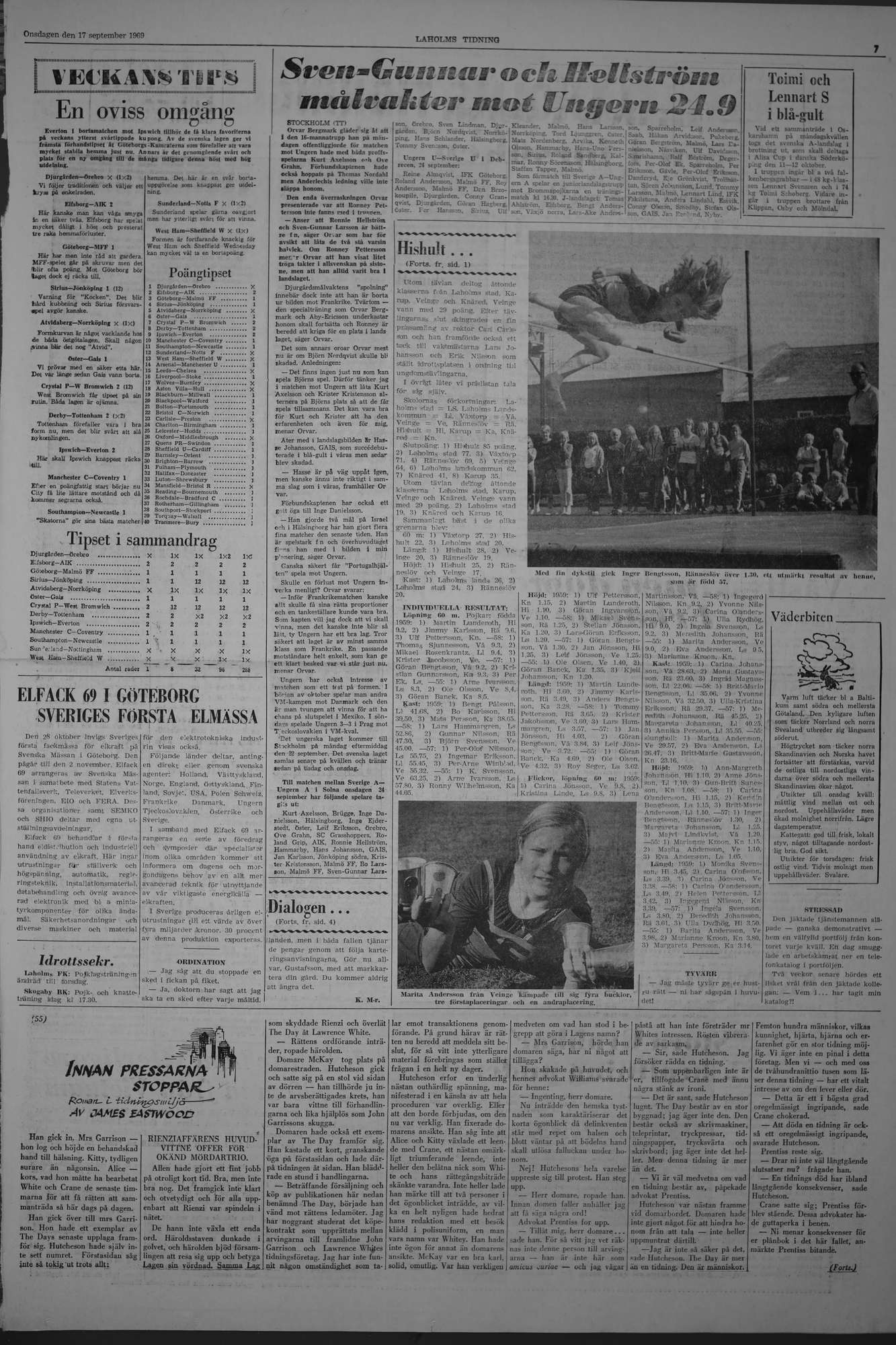 Laholms Tidning Onsdag 17 september 1969, sida 7