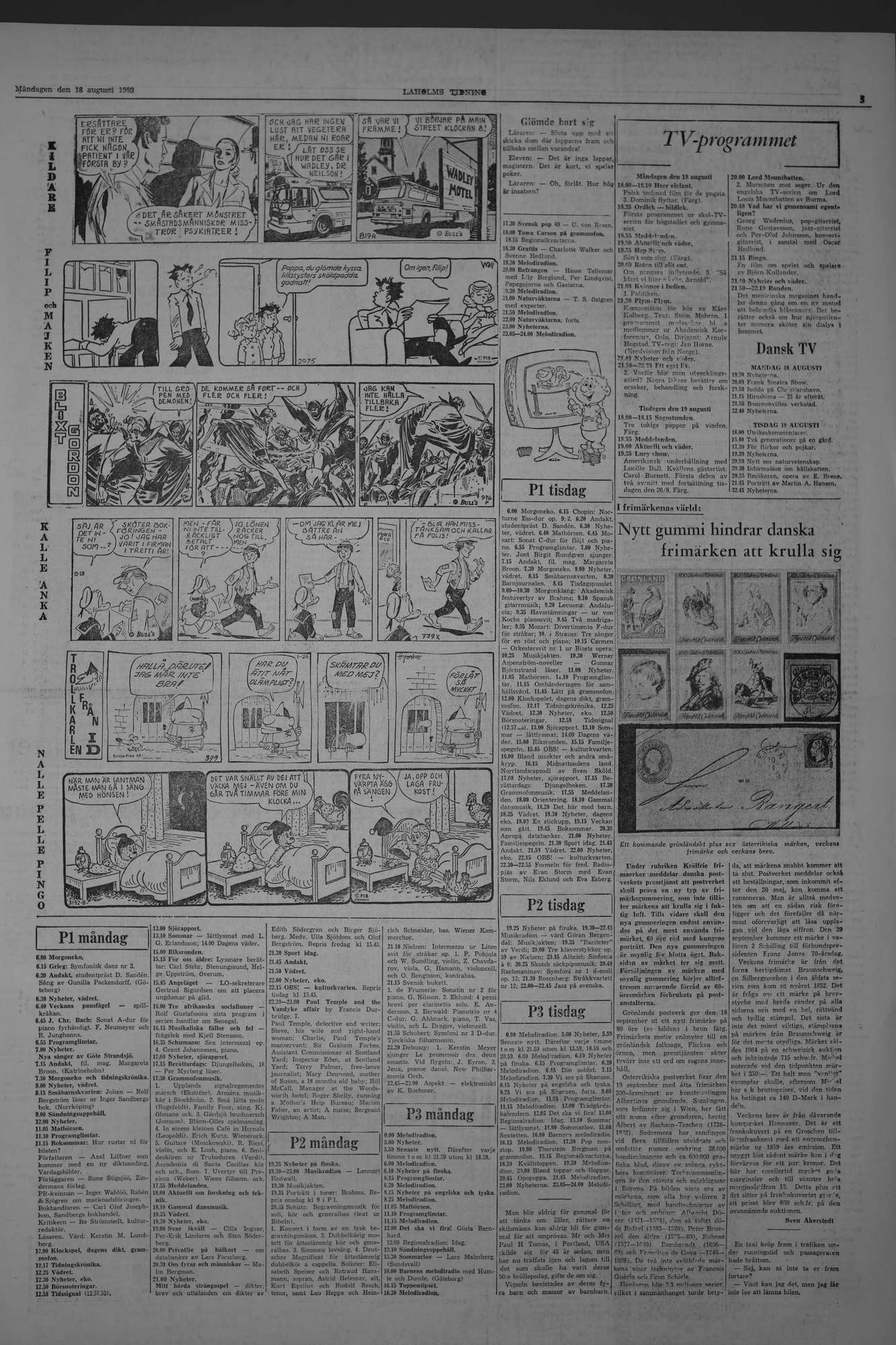 Laholms Tidning Måndag 18 augusti 1969, sida 5