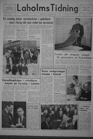 Förstasidan, Tisdag 18 februari 1969