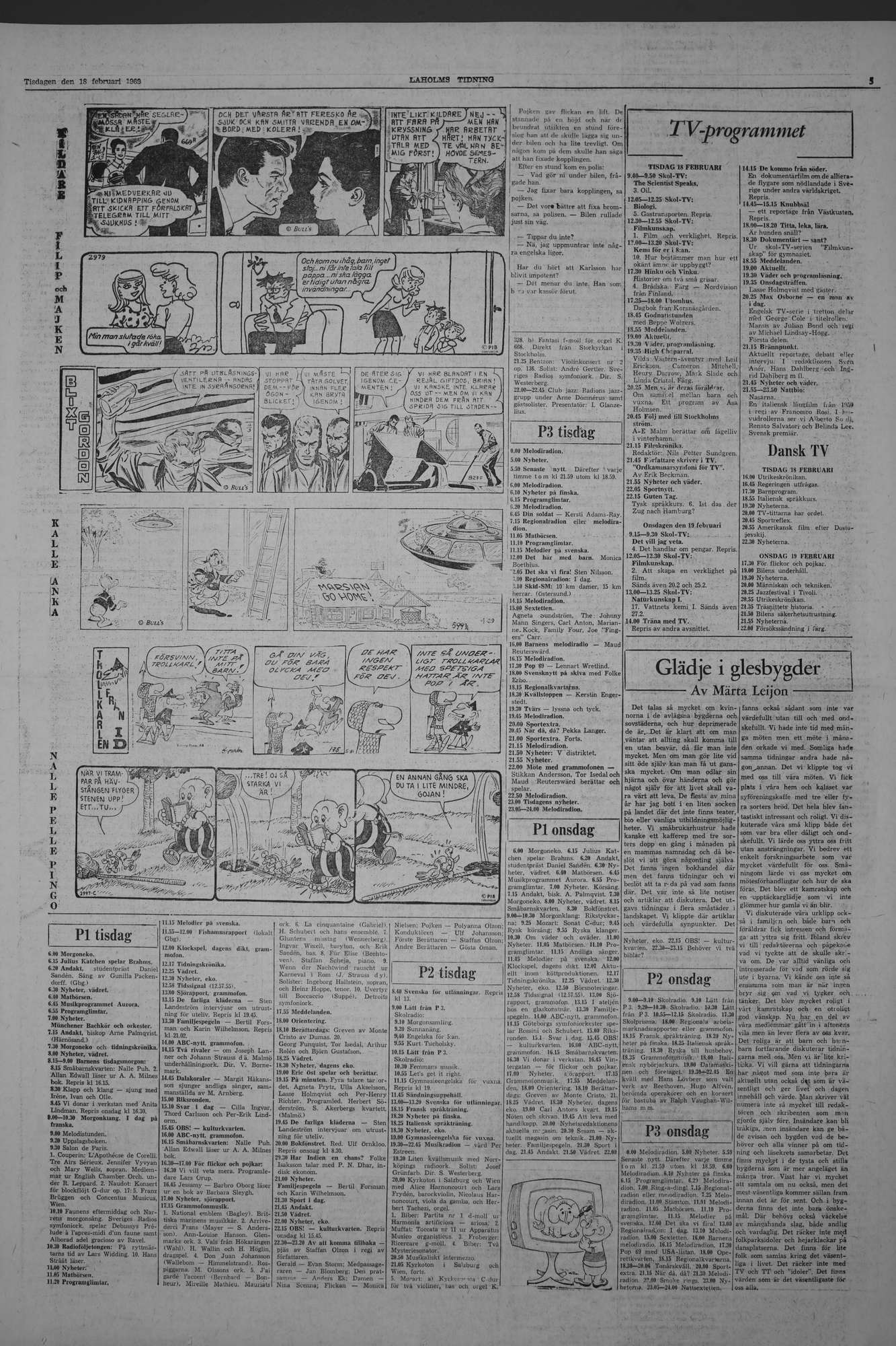 Laholms Tidning Tisdag 18 februari 1969, sida 5