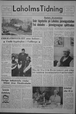 Förstasidan, Lördag 18 januari 1969