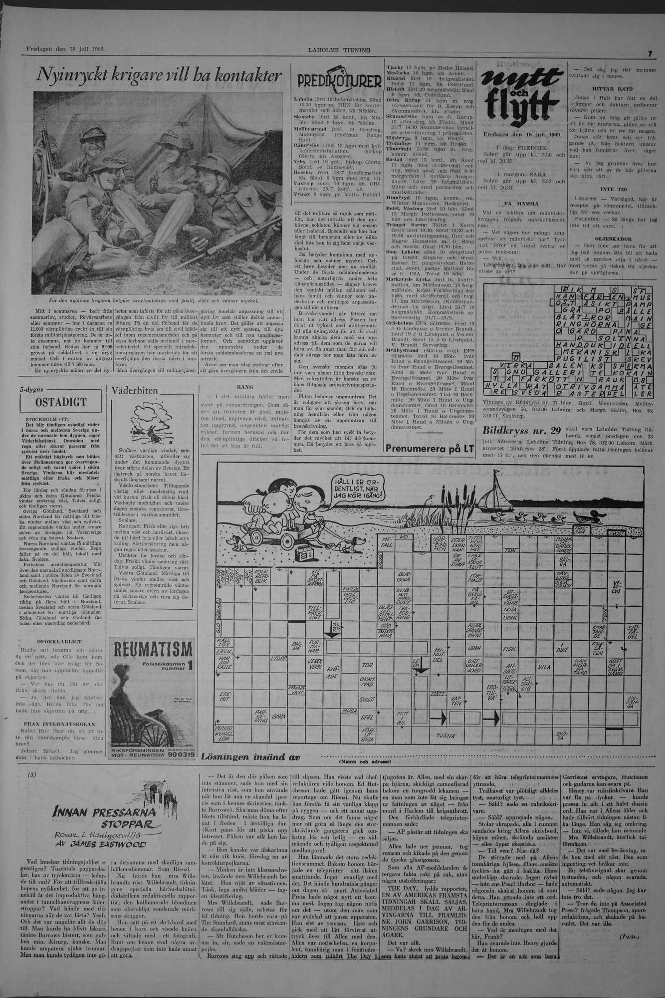 Laholms Tidning Fredag 18 juli 1969, sida 7