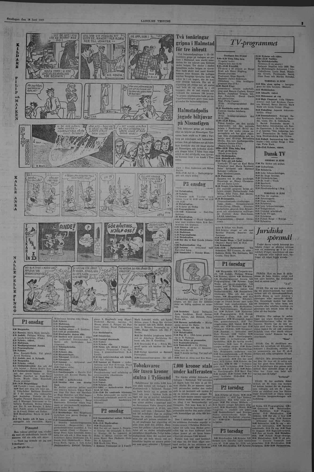 Laholms Tidning Onsdag 18 juni 1969, sida 5