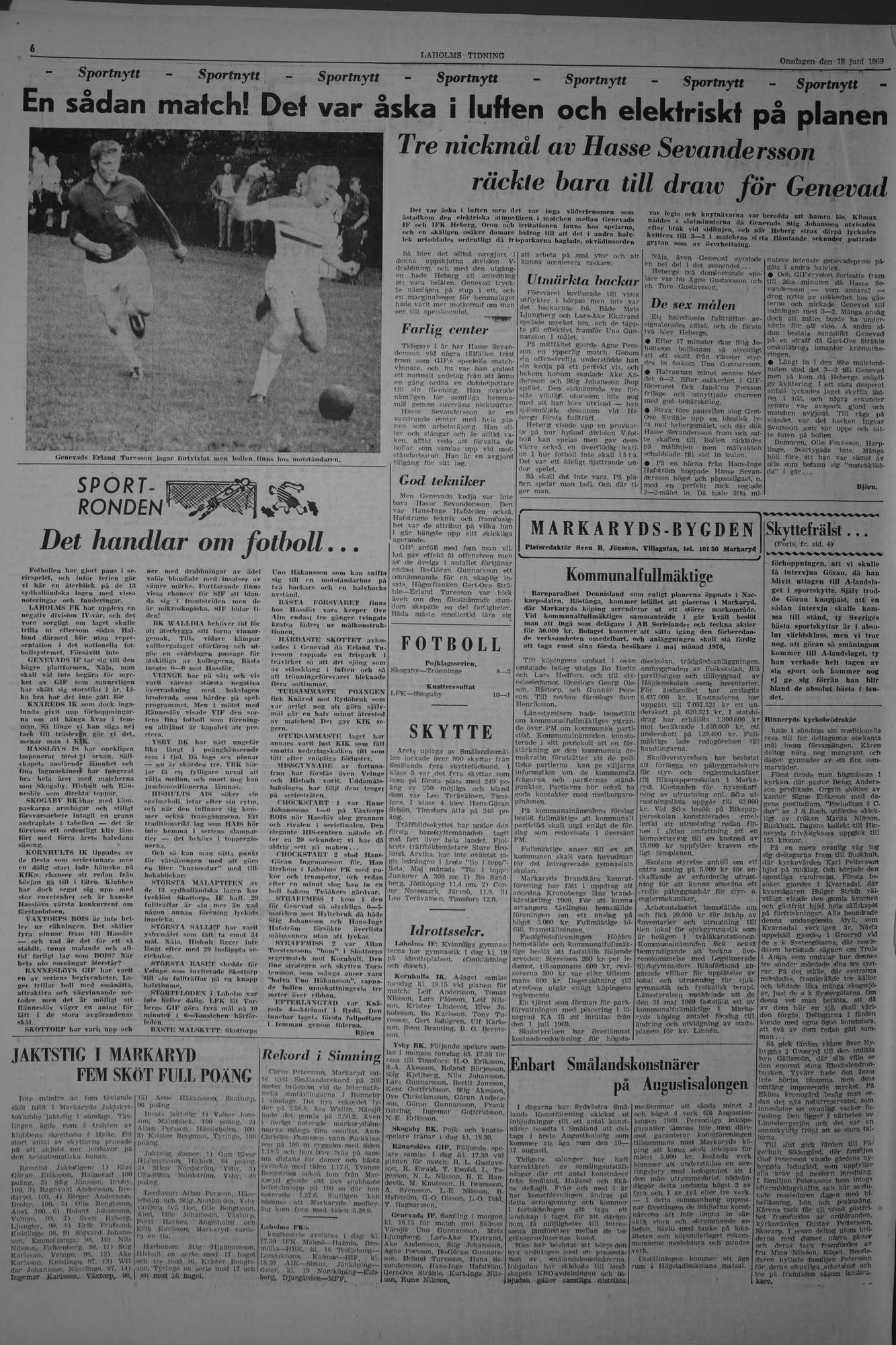 Laholms Tidning Onsdag 18 juni 1969, sida 6