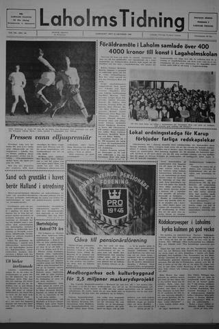 Förstasidan, Lördag 18 oktober 1969