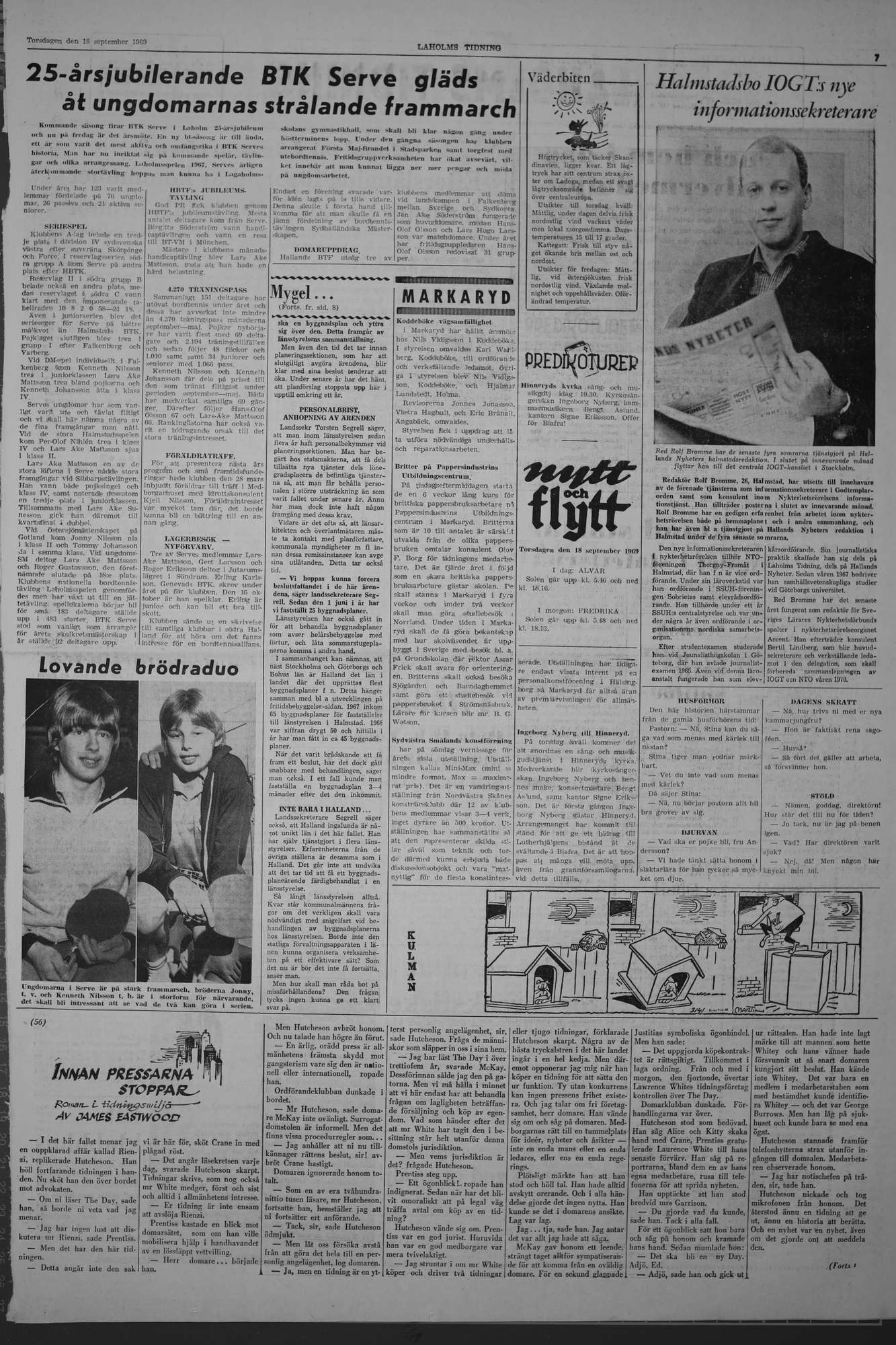 Laholms Tidning Torsdag 18 september 1969, sida 7