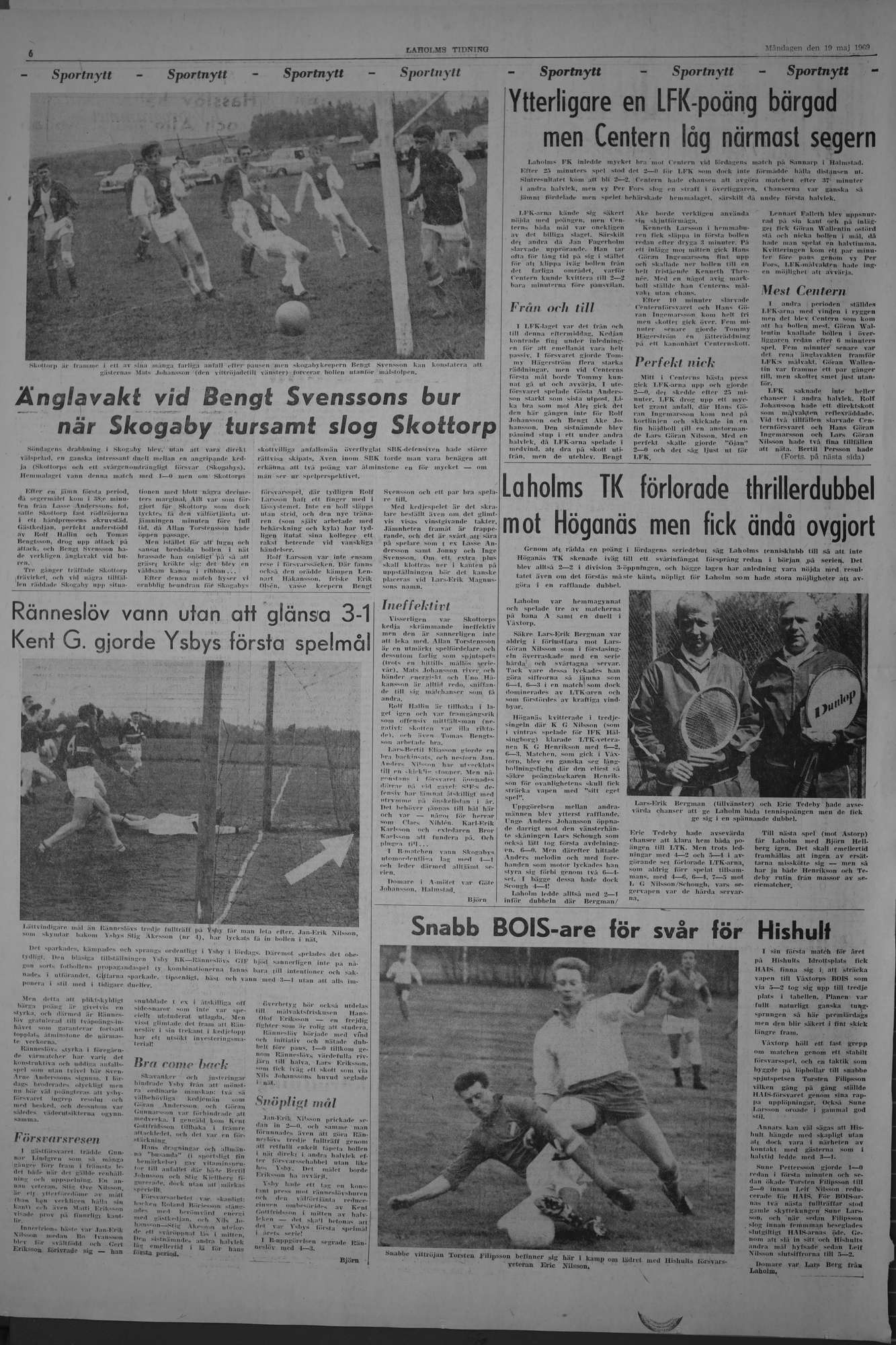 Laholms Tidning Måndag 19 maj 1969, sida 6