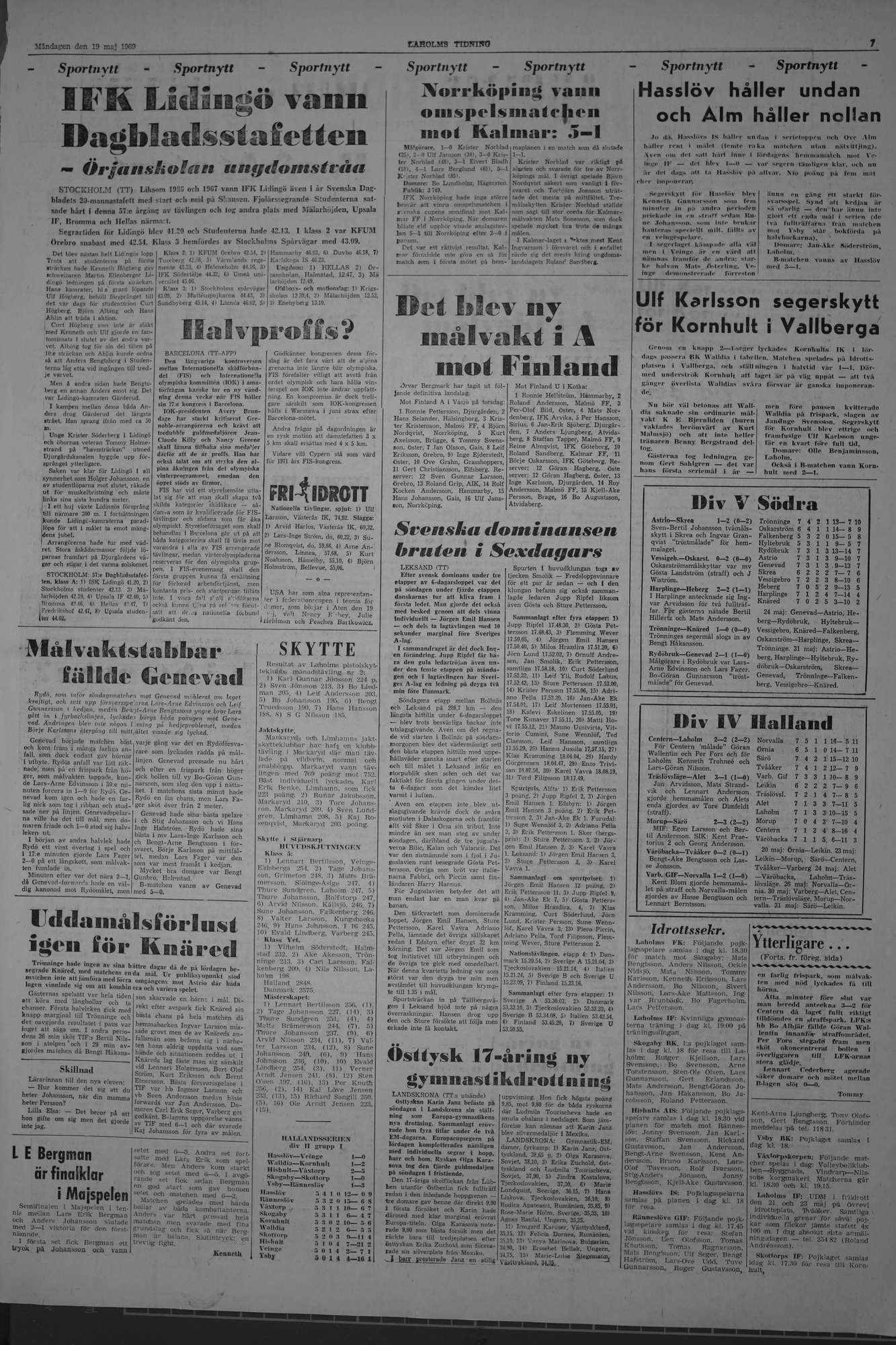 Laholms Tidning Måndag 19 maj 1969, sida 7