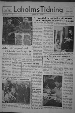 Förstasidan, Onsdag 19 mars 1969