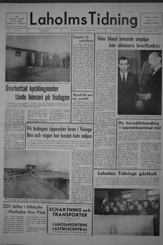 Förstasidan, Onsdag 2 april 1969