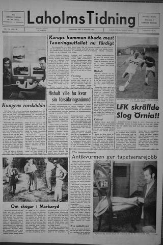 Förstasidan, Lördag 2 augusti 1969