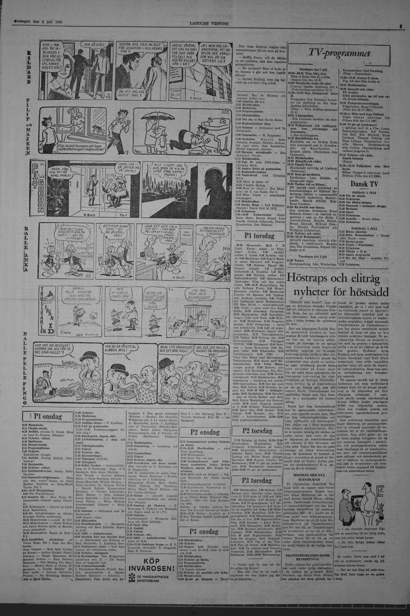 Laholms Tidning Onsdag 2 juli 1969, sida 5