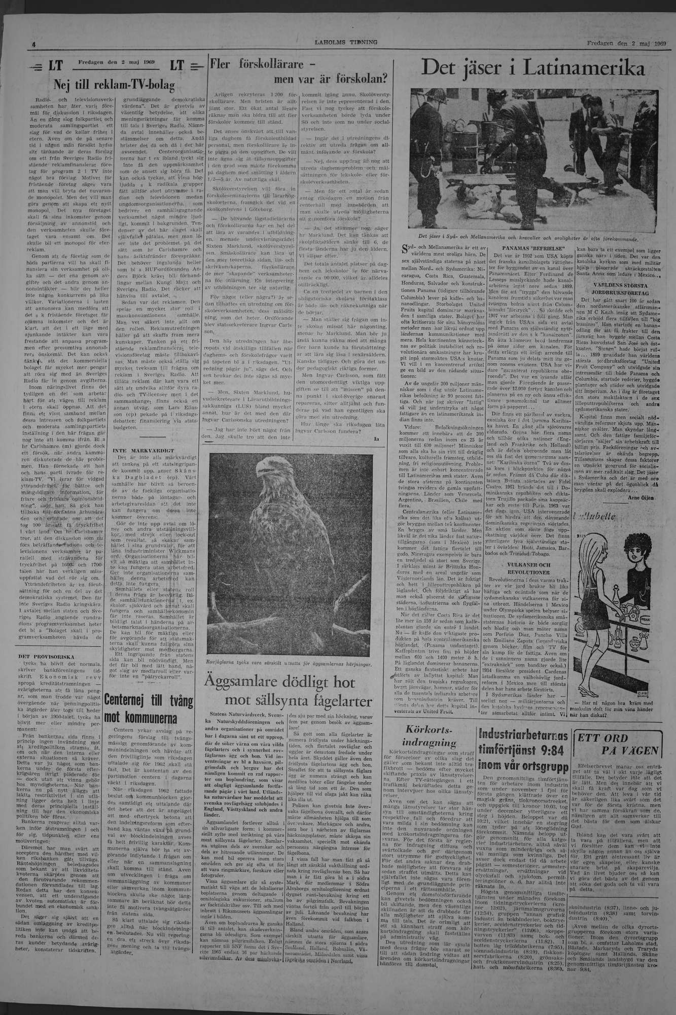 Laholms Tidning Fredag 2 maj 1969, sida 4