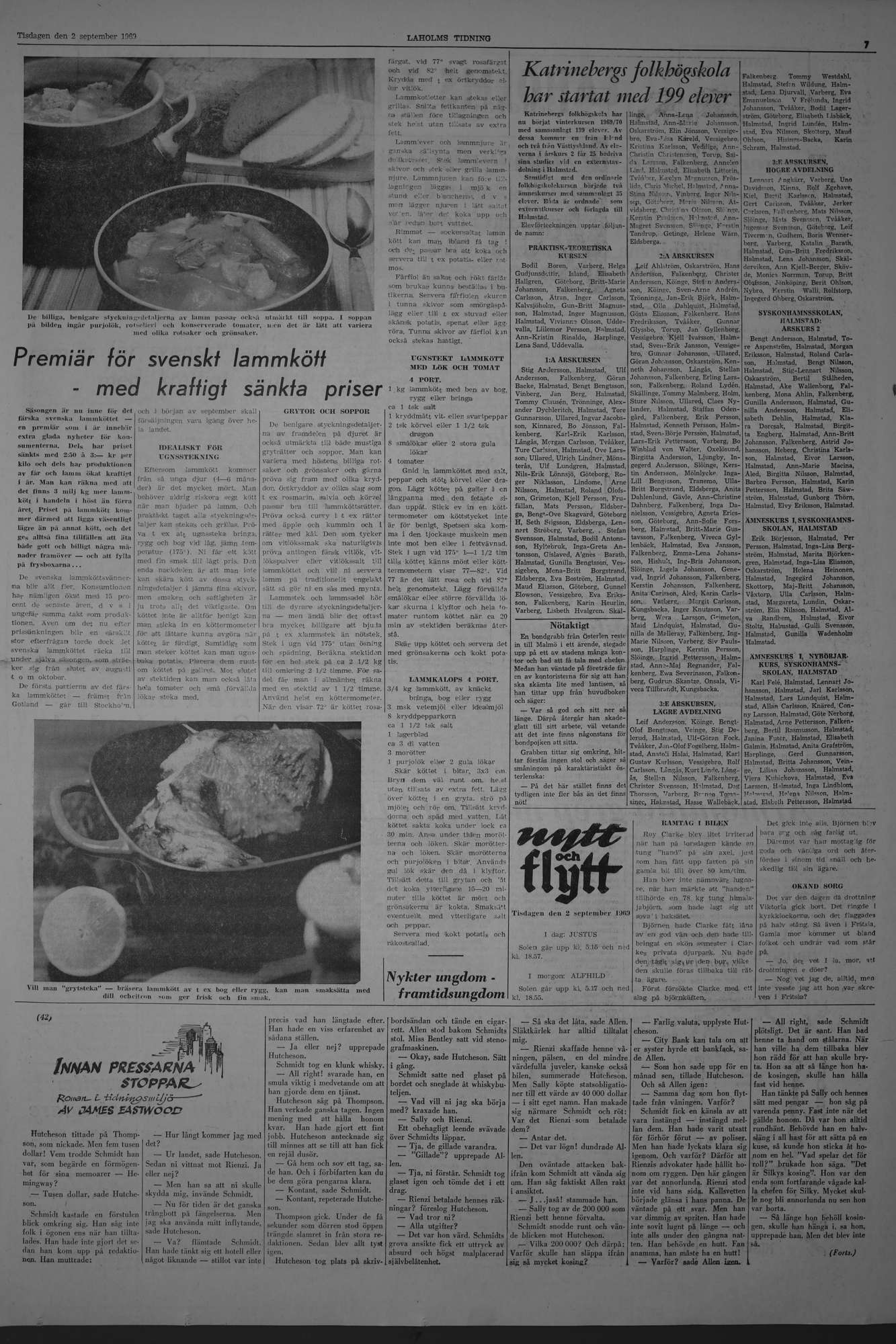 Laholms Tidning Tisdag 2 september 1969, sida 7