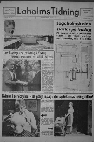 Förstasidan, Onsdag 20 augusti 1969