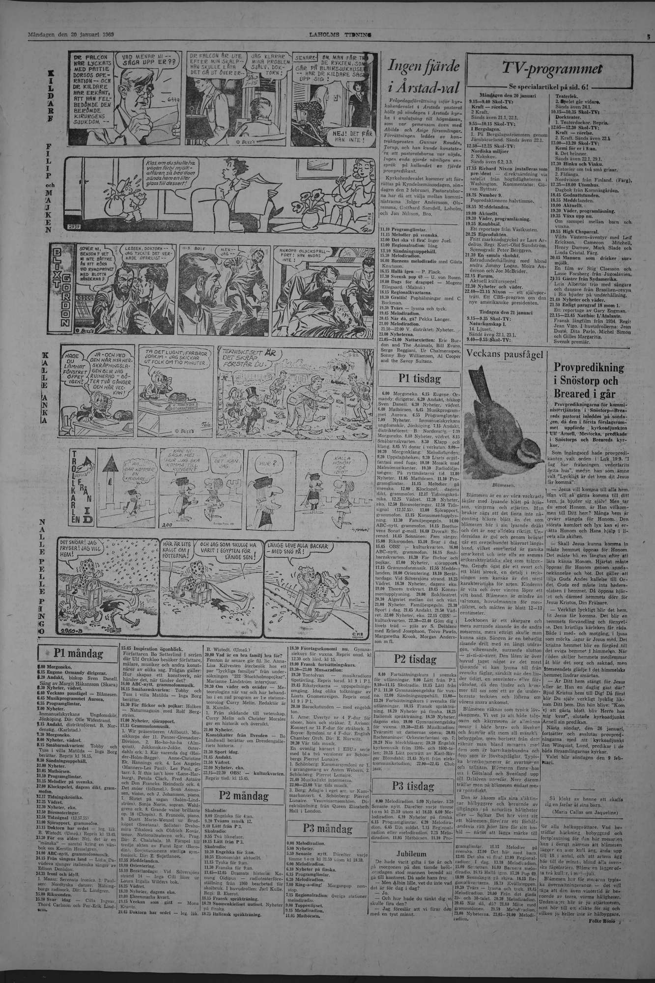 Laholms Tidning Måndag 20 januari 1969, sida 5