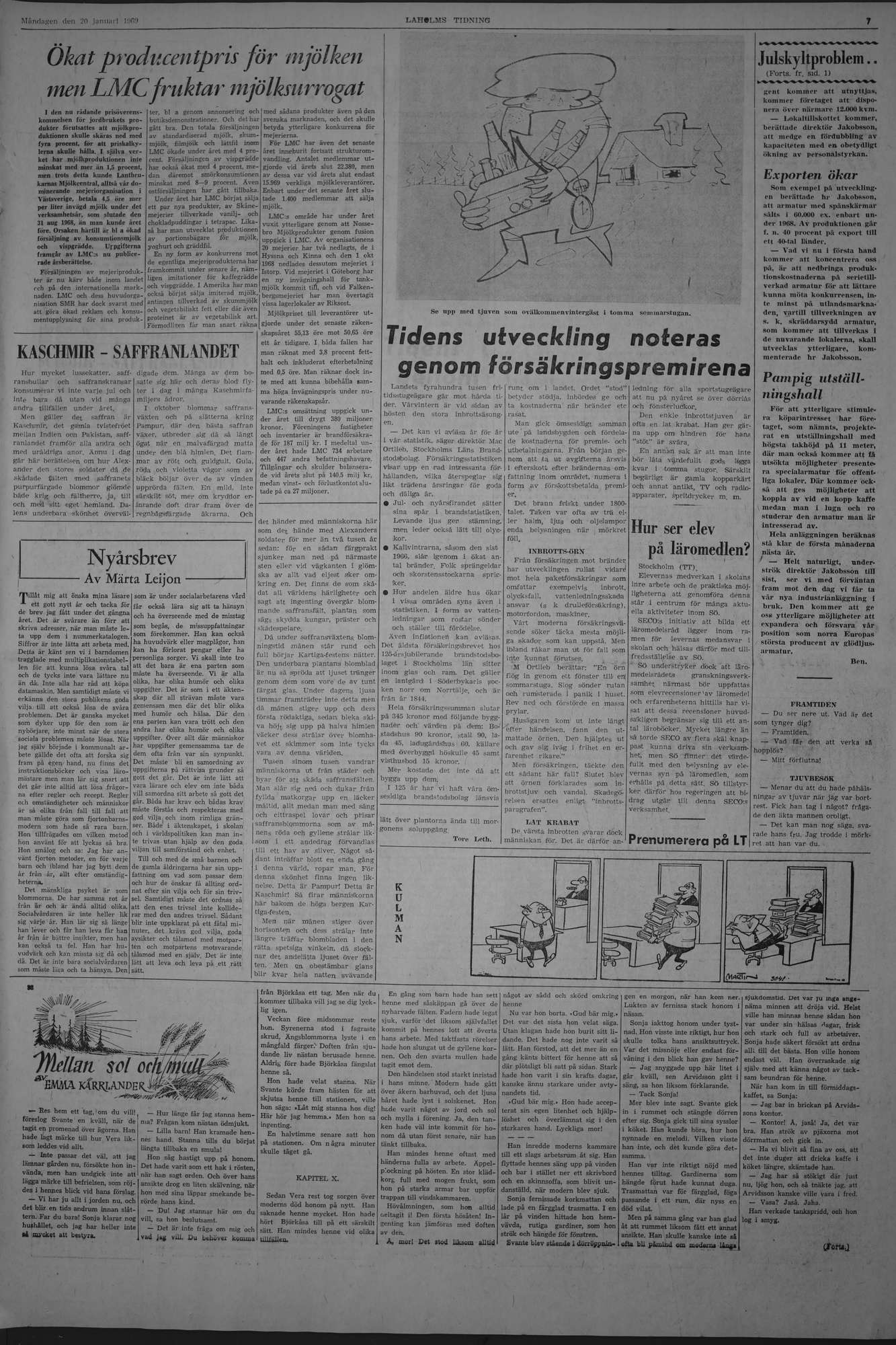 Laholms Tidning Måndag 20 januari 1969, sida 7