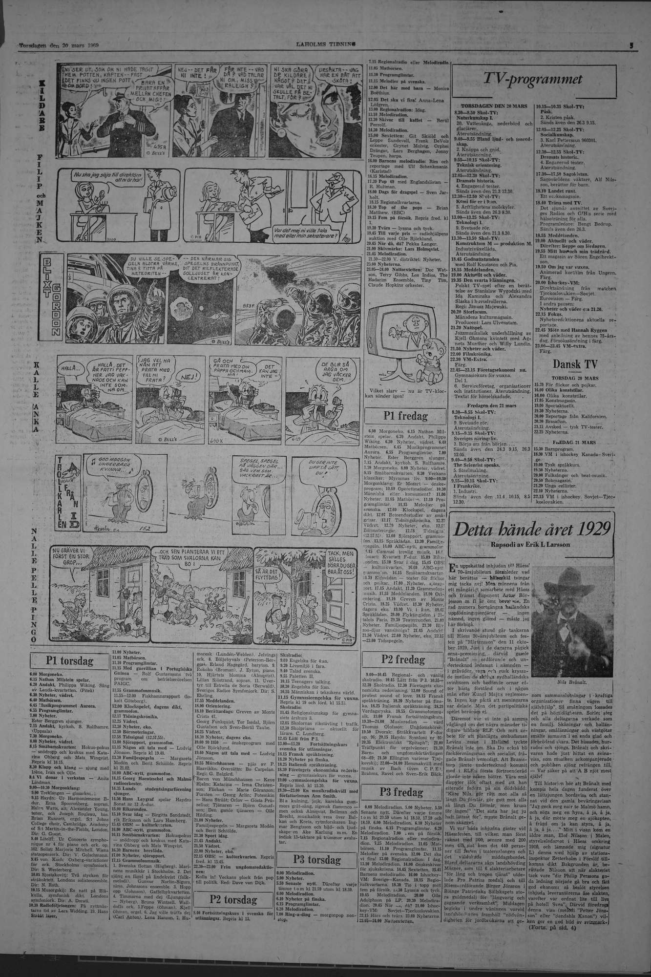 Laholms Tidning Torsdag 20 mars 1969, sida 5