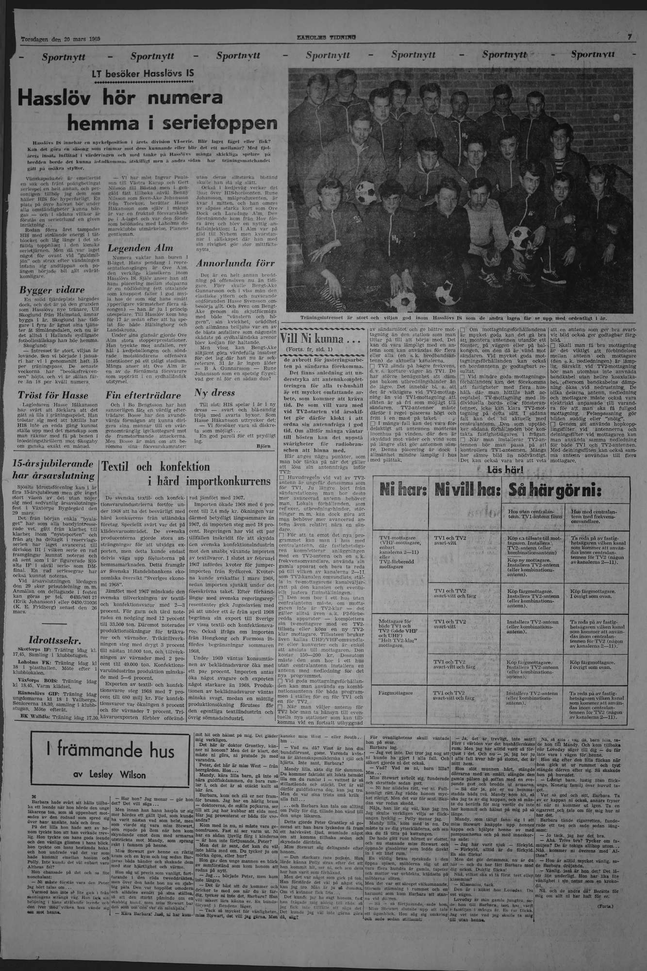 Laholms Tidning Torsdag 20 mars 1969, sida 7