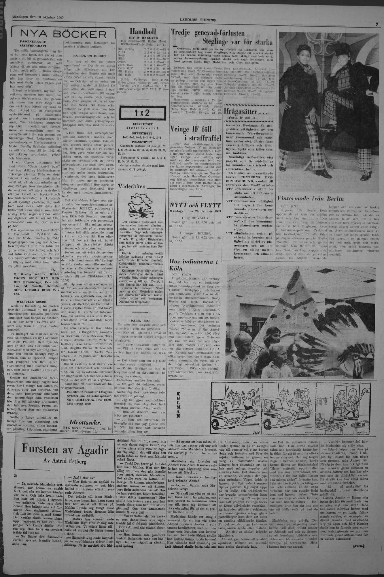 Laholms Tidning Måndag 20 oktober 1969, sida 7