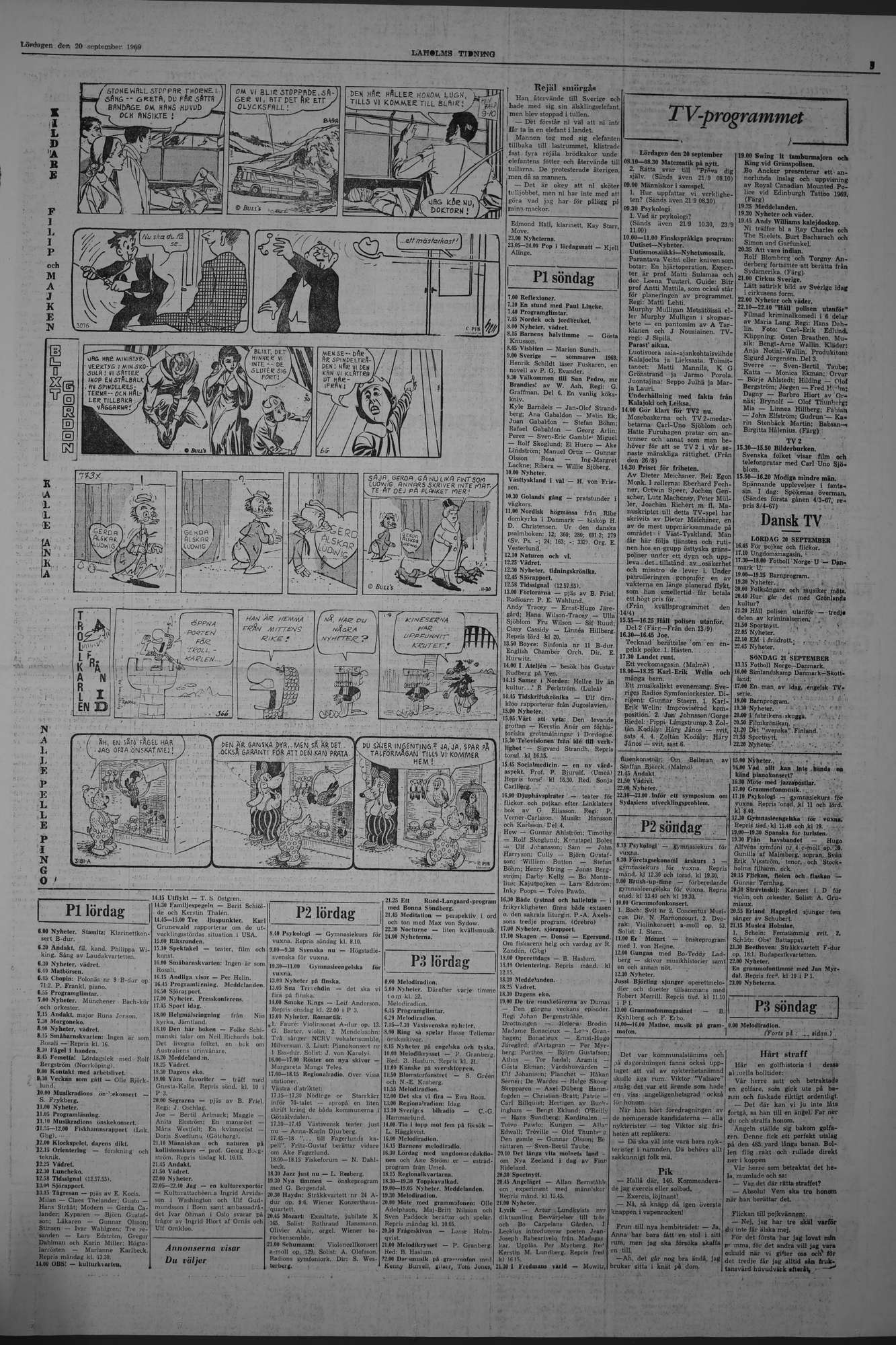 Laholms Tidning Lördag 20 september 1969, sida 5