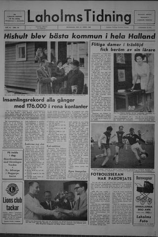 Förstasidan, Måndag 21 april 1969