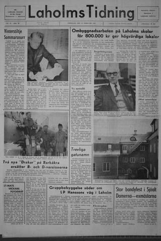 Förstasidan, Fredag 21 februari 1969