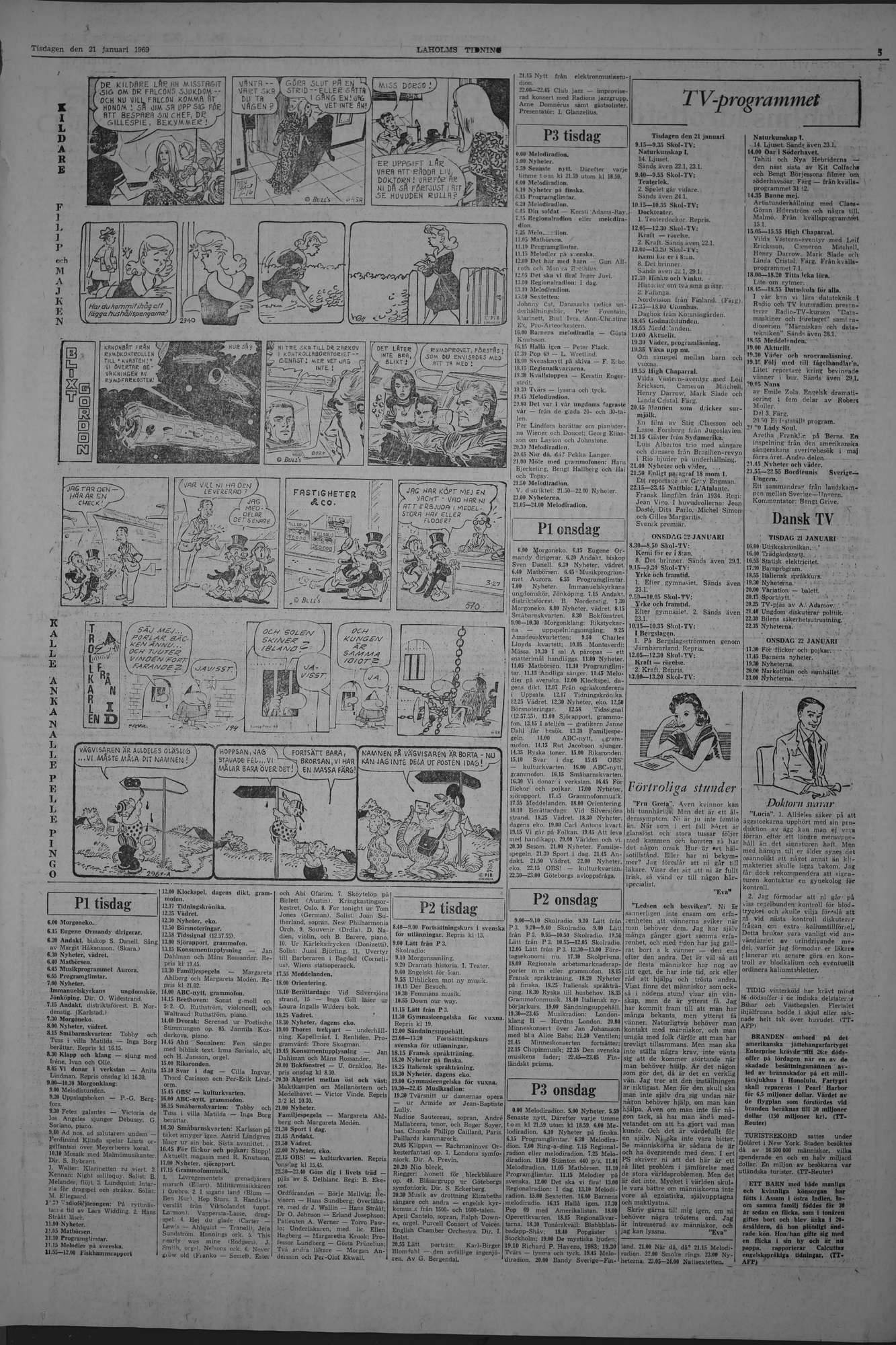 Laholms Tidning Tisdag 21 januari 1969, sida 5