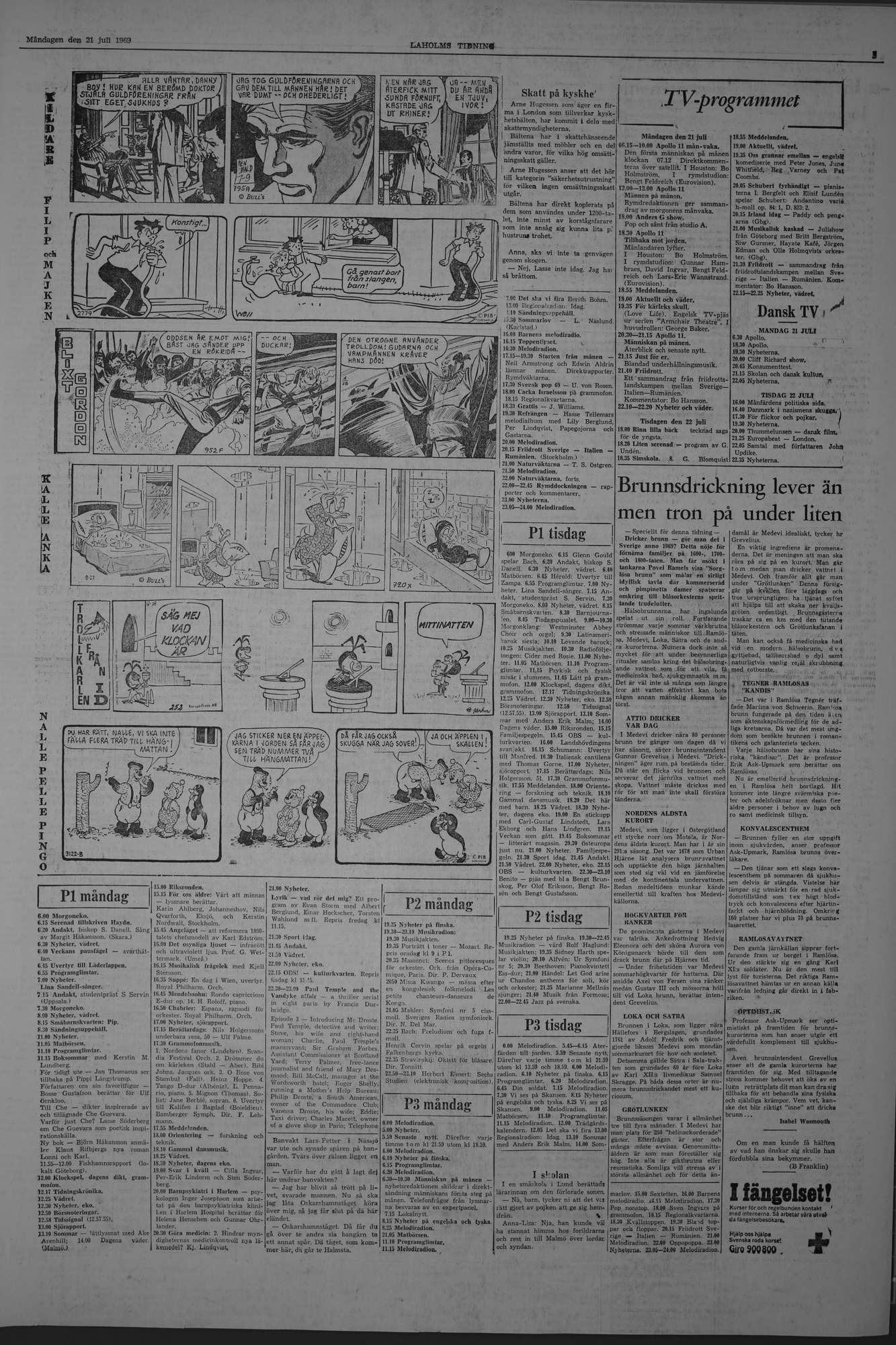 Laholms Tidning Måndag 21 juli 1969, sida 5