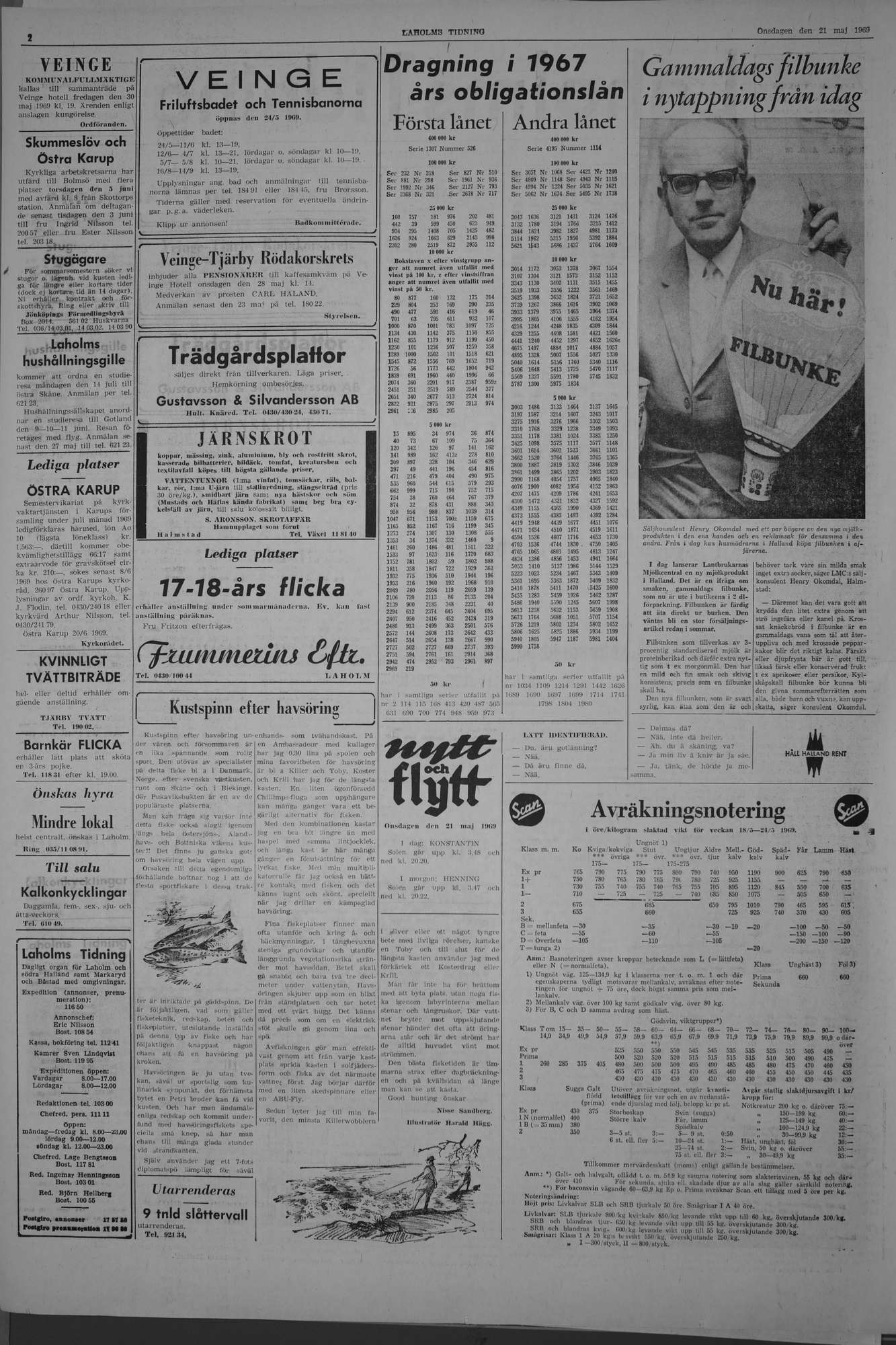 Laholms Tidning Onsdag 21 maj 1969, sida 2