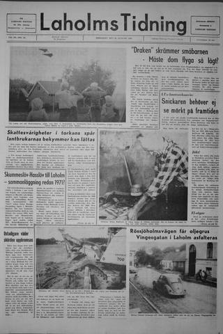 Förstasidan, Fredag 22 augusti 1969