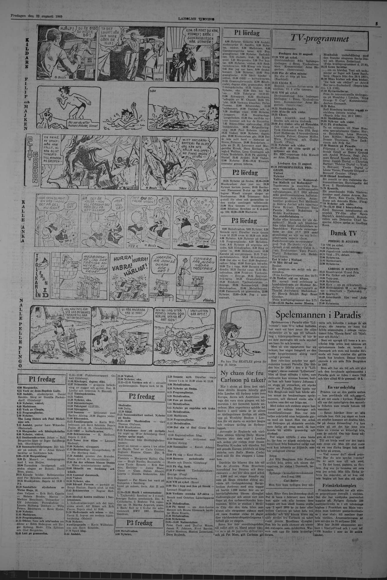 Laholms Tidning Fredag 22 augusti 1969, sida 5