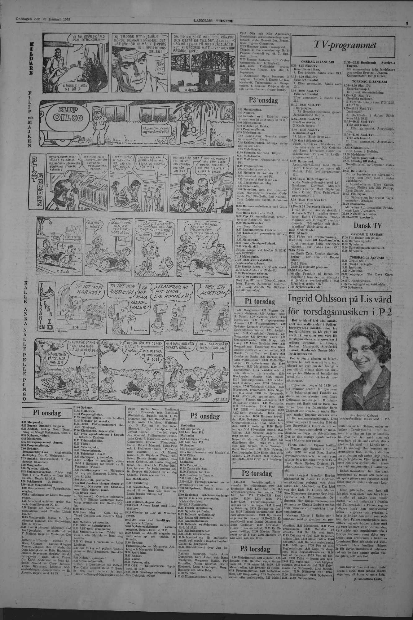 Laholms Tidning Onsdag 22 januari 1969, sida 5