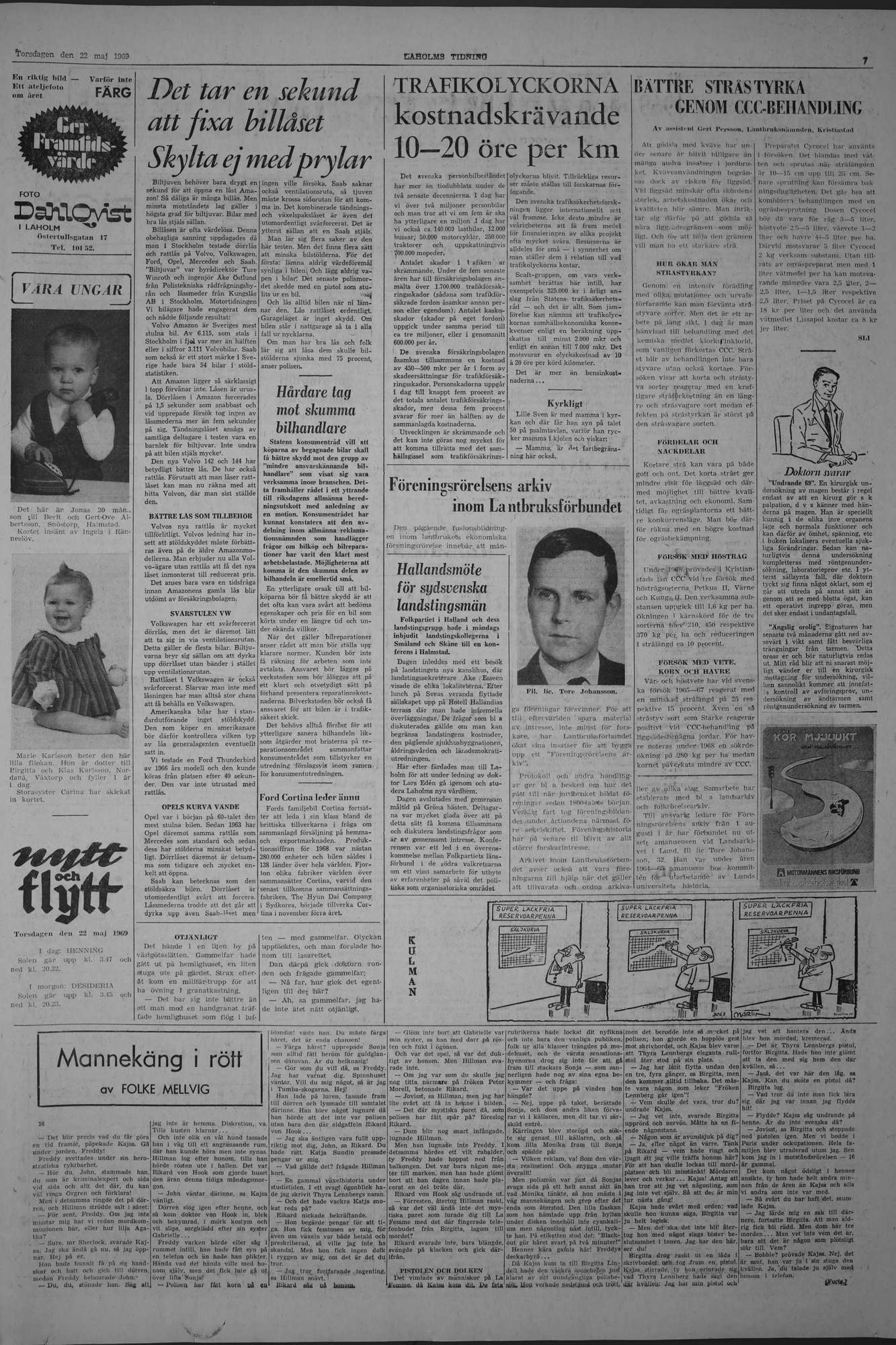 Laholms Tidning Torsdag 22 maj 1969, sida 7