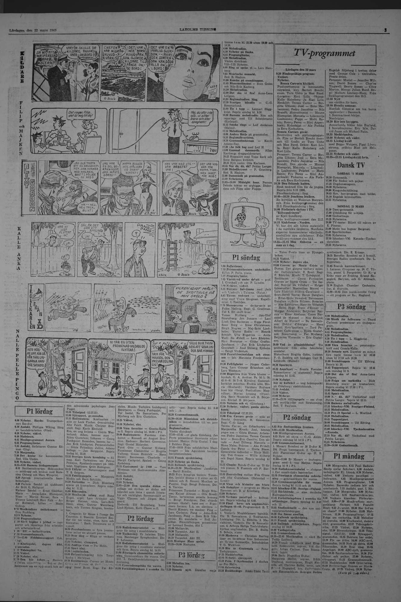 Laholms Tidning Lördag 22 mars 1969, sida 5