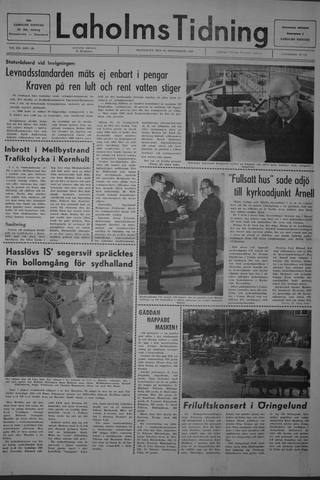 Förstasidan, Måndag 22 september 1969