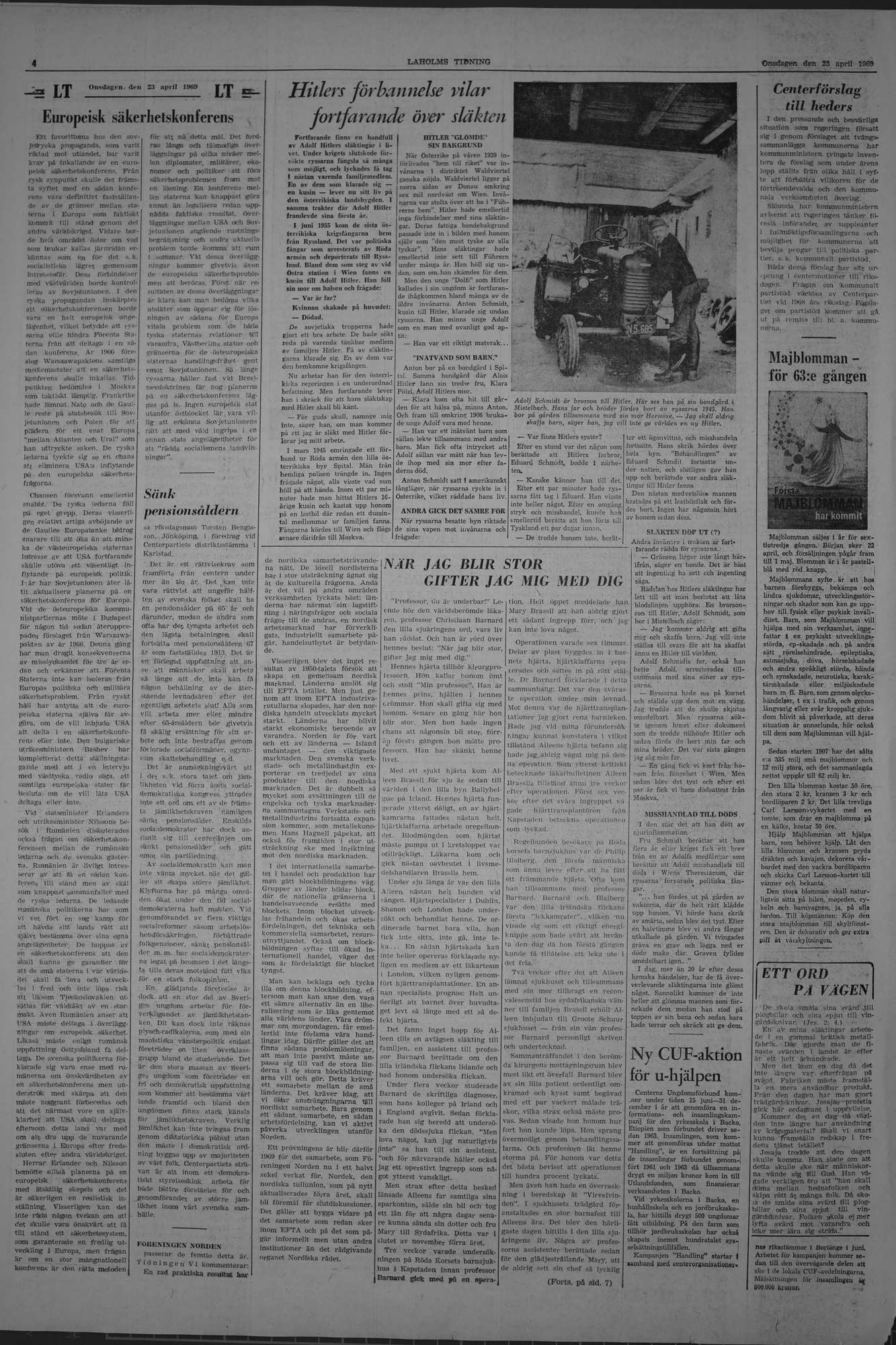 Laholms Tidning Onsdag 23 april 1969, sida 4