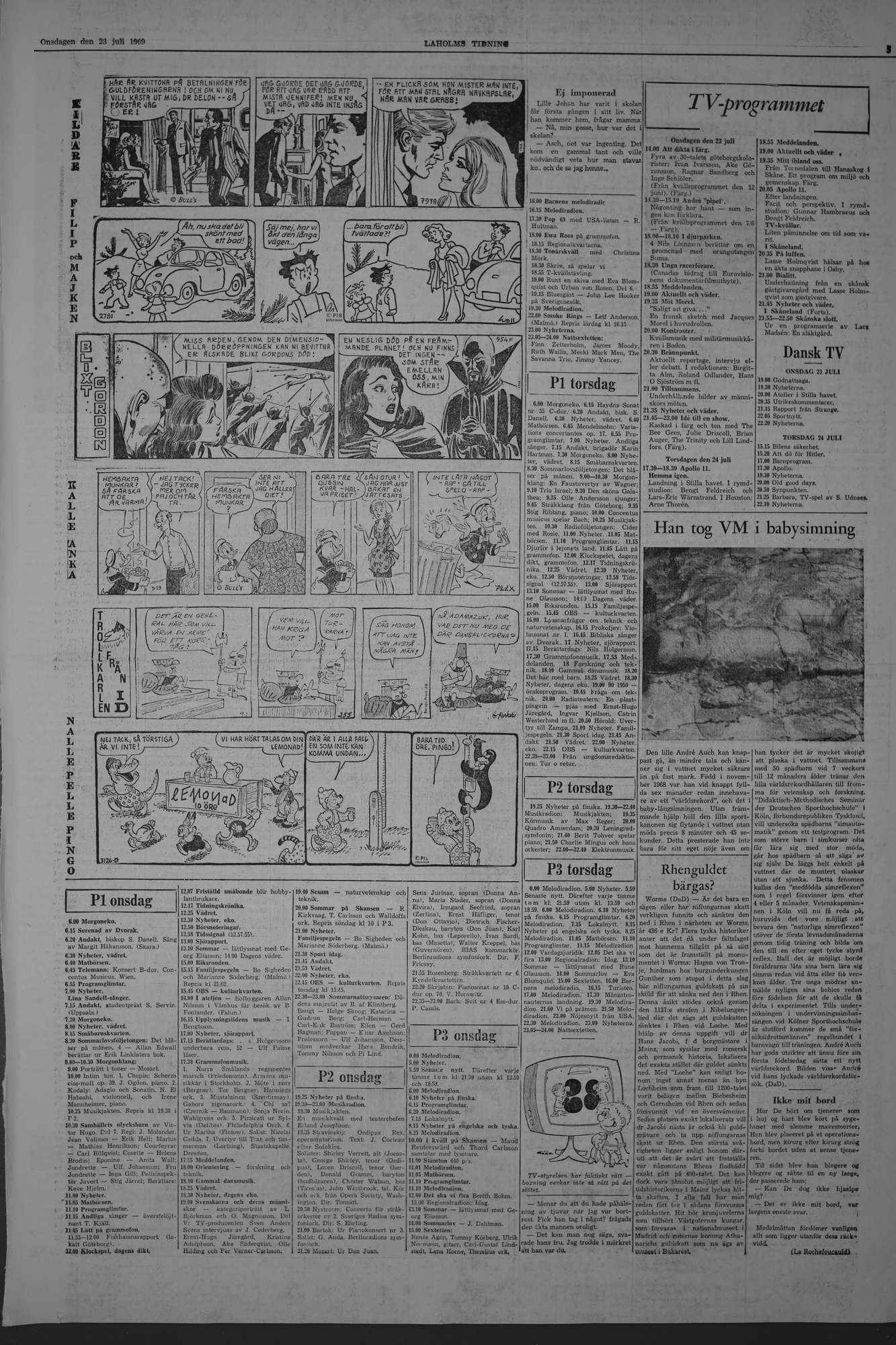 Laholms Tidning Onsdag 23 juli 1969, sida 5