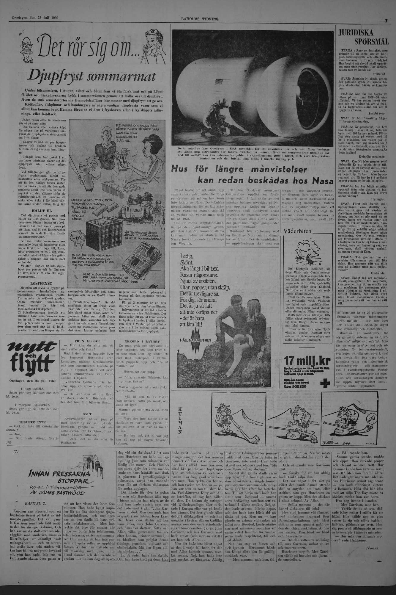 Laholms Tidning Onsdag 23 juli 1969, sida 7