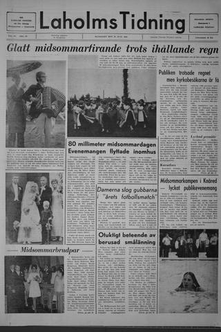 Förstasidan, Måndag 23 juni 1969