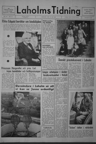 Förstasidan, Fredag 23 maj 1969