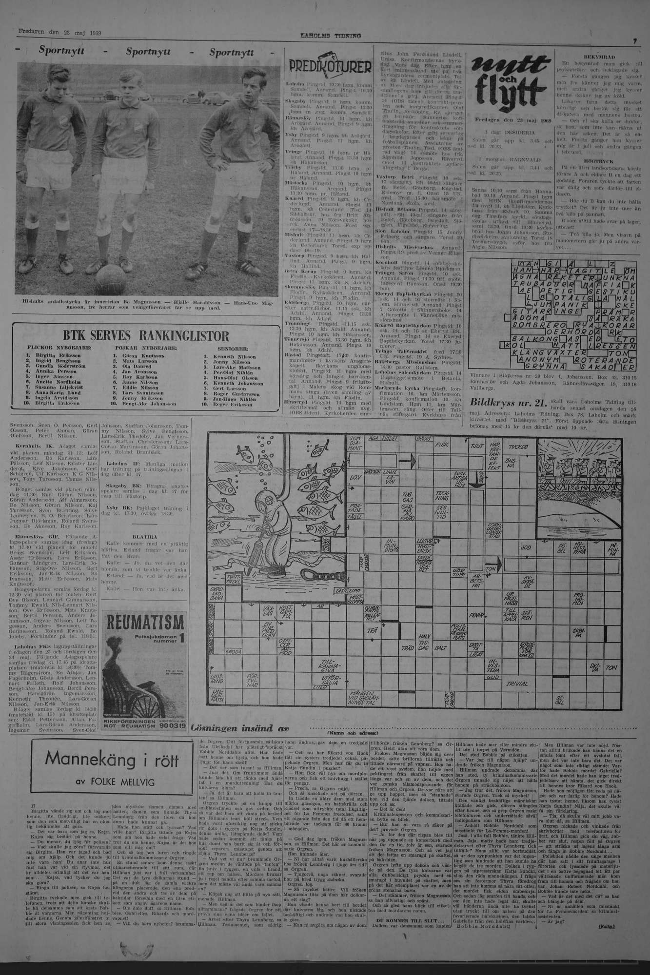 Laholms Tidning Fredag 23 maj 1969, sida 7
