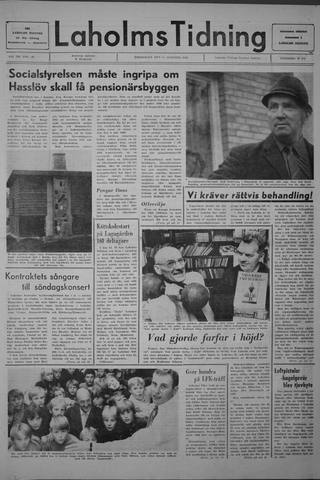Förstasidan, Torsdag 23 oktober 1969