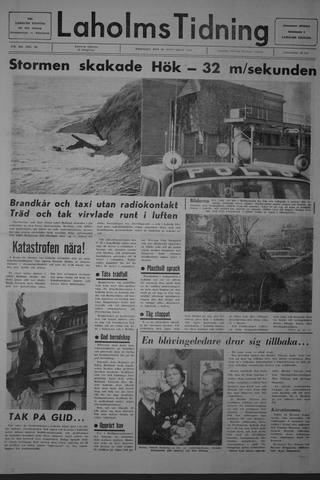 Förstasidan, Tisdag 23 september 1969