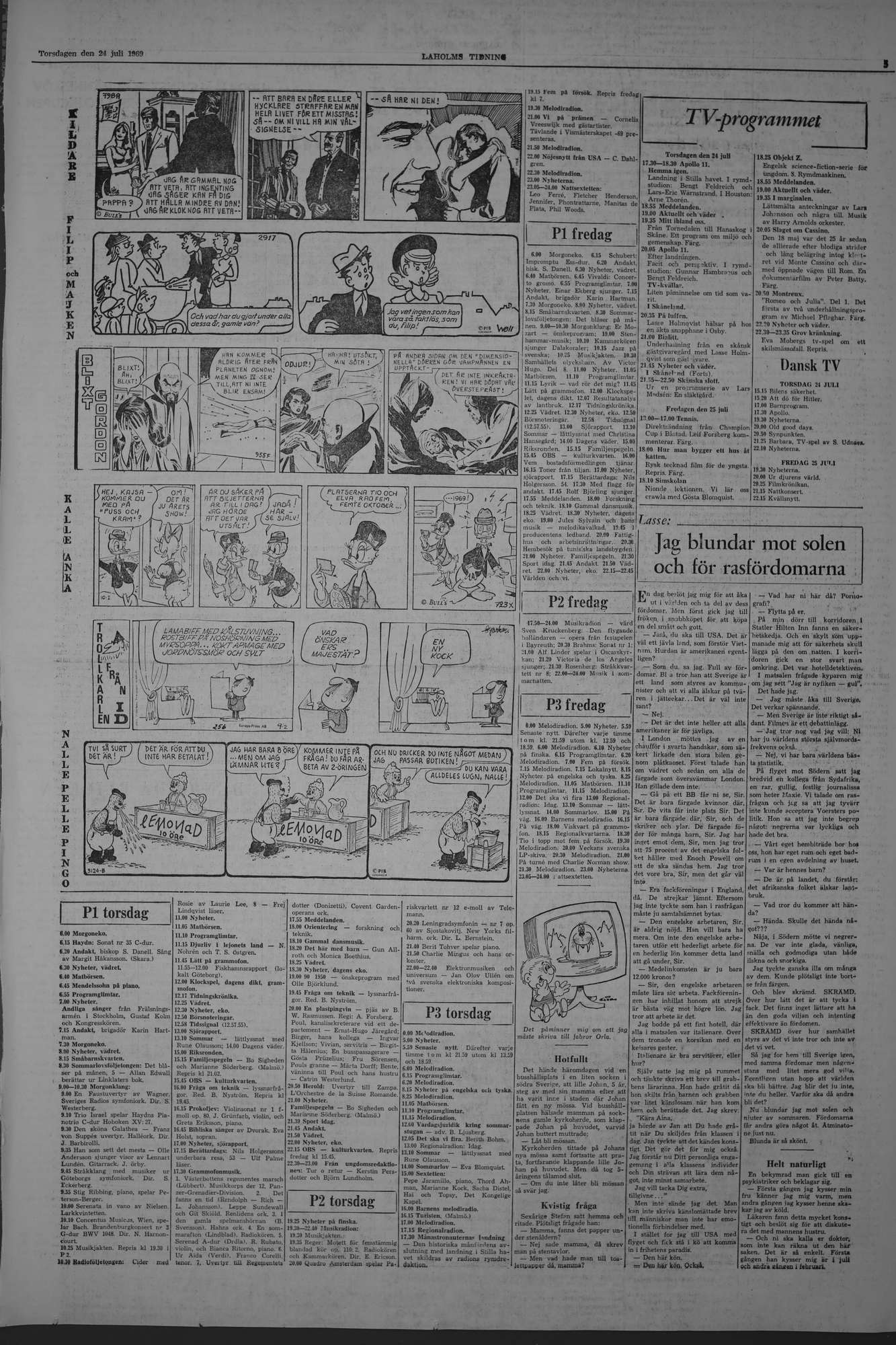 Laholms Tidning Torsdag 24 juli 1969, sida 5
