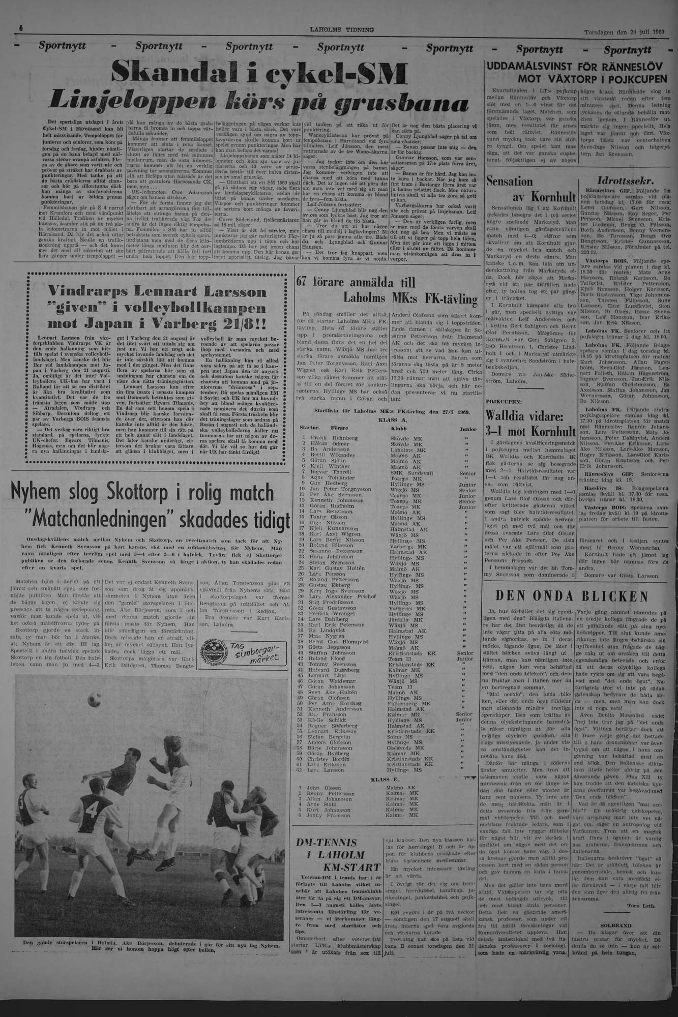Laholms Tidning Torsdag 24 juli 1969, sida 6