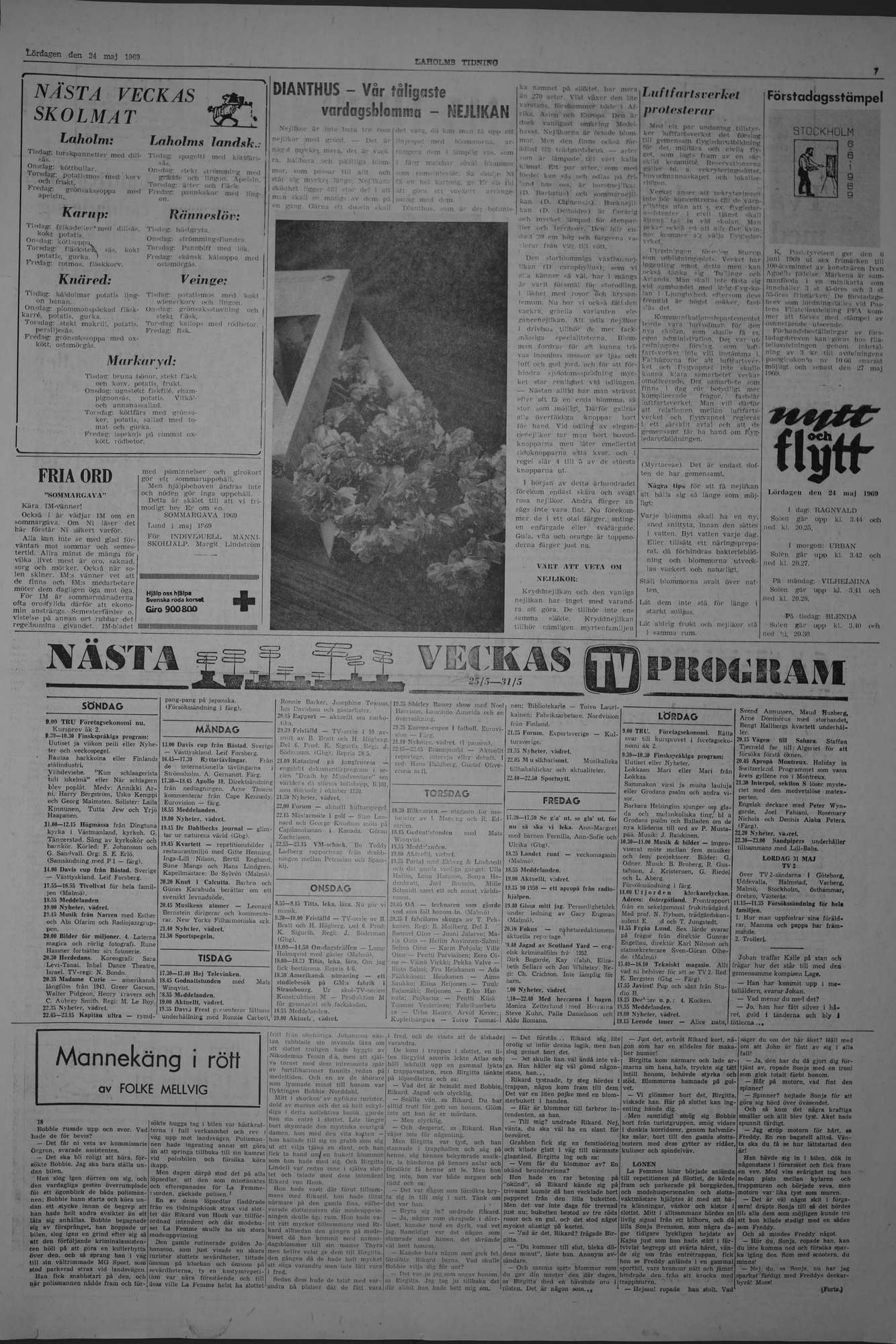Laholms Tidning Lördag 24 maj 1969, sida 7