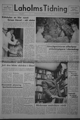 Förstasidan, Fredag 24 oktober 1969