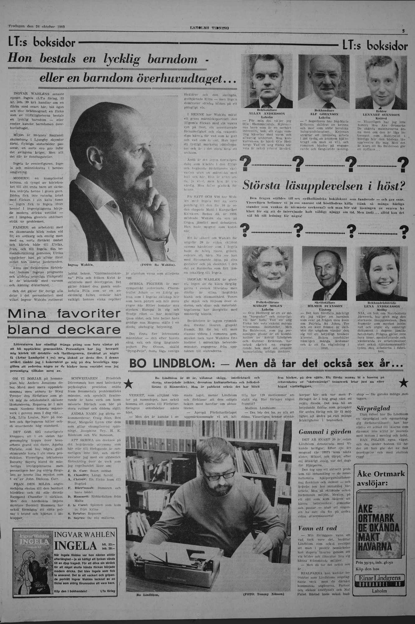 Laholms Tidning Fredag 24 oktober 1969, sida 5